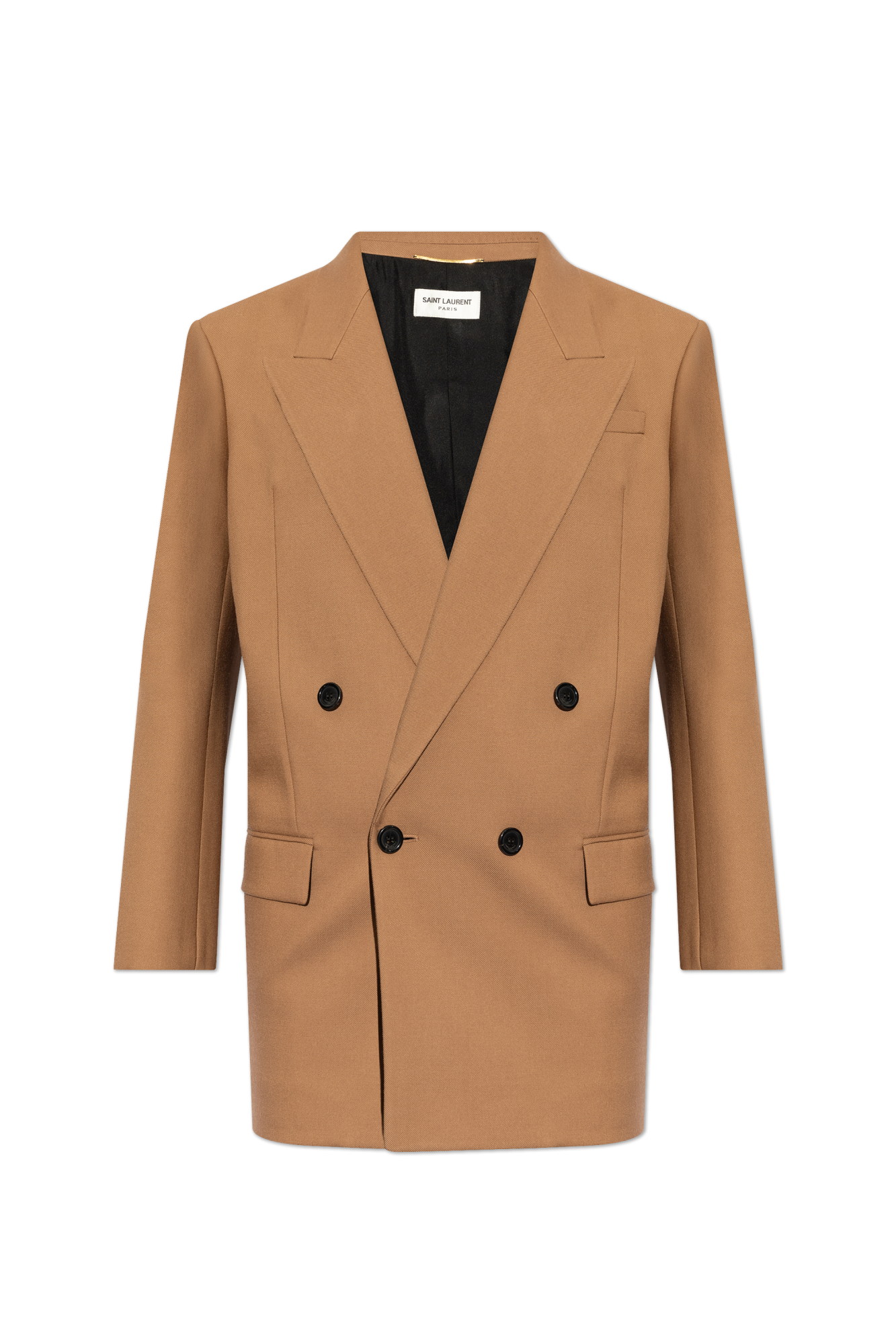 Yves Saint Laurent Jacket Suit 26 Yellow Beige Checkered